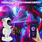 Astronot Gece Lambası Projektör Bluetooth Hoparlör Uzaktan Kumandalı (4745)-4