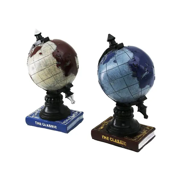 DÜNYA VİNTAGE DEKORATİF BİBLO - KUMBARA RENKLİ 22CM REÇİNE (4745)