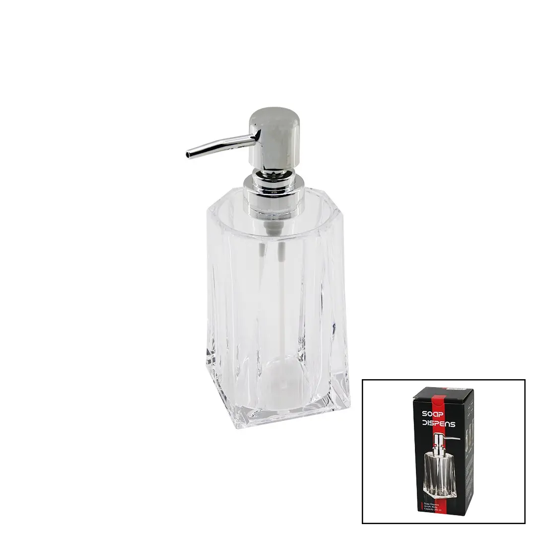 280ML - UZUN   ŞEFFAF - MİKA KRİSTAL  SIVI SABUNLUK (4745)
