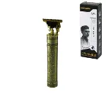 T BIÇAK  BASKILI PLASTİK GÖVDE  ENSE ÇİZİM - SAÇ SAKAL KESME TRAŞ MAKİNESİ USB ŞARJLI  RD-088X (4745)-2