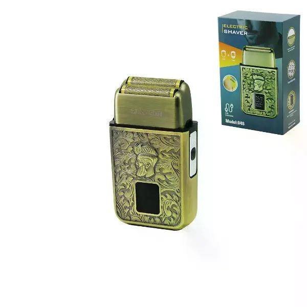 SEYAHAT TİPİ 2IN1 LCD EKRAN GÜNLÜK SIFIR SAKAL - ÇİZİM BAŞLIK TRAŞ MAKİNESİ USB ŞARJLI CEP - ÇANTA BOY (4745)