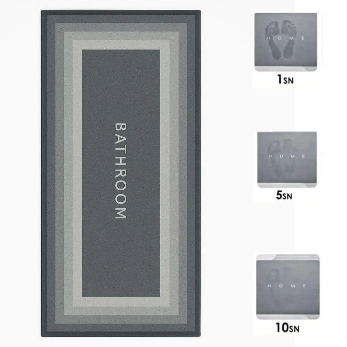 Sihirli Süper Su Emici Kaymaz Tabanlı Uzun Paspas 40*120 cm (4745)-2