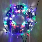 Renkli Vip Profesyonel 25 Metre Renkli LED Işık 220V Fişli Renkli (4745)-2