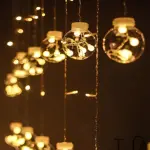 10 Sarkıtlı Kumandalı Dekoratif Top İçi Mini Toplu LED Günışığı Rengi Dekoratif Aydınlatma (4745)-4
