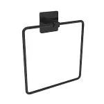 Kendiliğinden Yapışkanlı Siyah Paslanmaz Metal Kare Havluluk (4745)-5