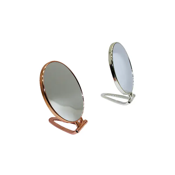 OVAL GOLD - GÜMÜŞ PLS.ÇERÇEVE MAKYAJ AYNASI ÇİFT YÖNLÜ (4745)