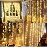 300 Ledli 10 Sarkıt Perde Led Işık-8 Fonksiyon, Uzaktan Kumandalı, 3x3 Metre (4745)-3