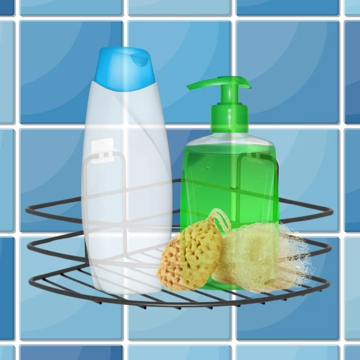 Kendiliğinden Yapışkanlı Montaj Gerektirmeyen Tek Katlı Banyo Askı Köşe Şampuanlık Siyah (4745)-4 Kendiliğinden Yapışkanlı Montaj Gerektirmeyen Tek Katlı Banyo Askı Köşe Şampuanlık Siyah (4745)-4