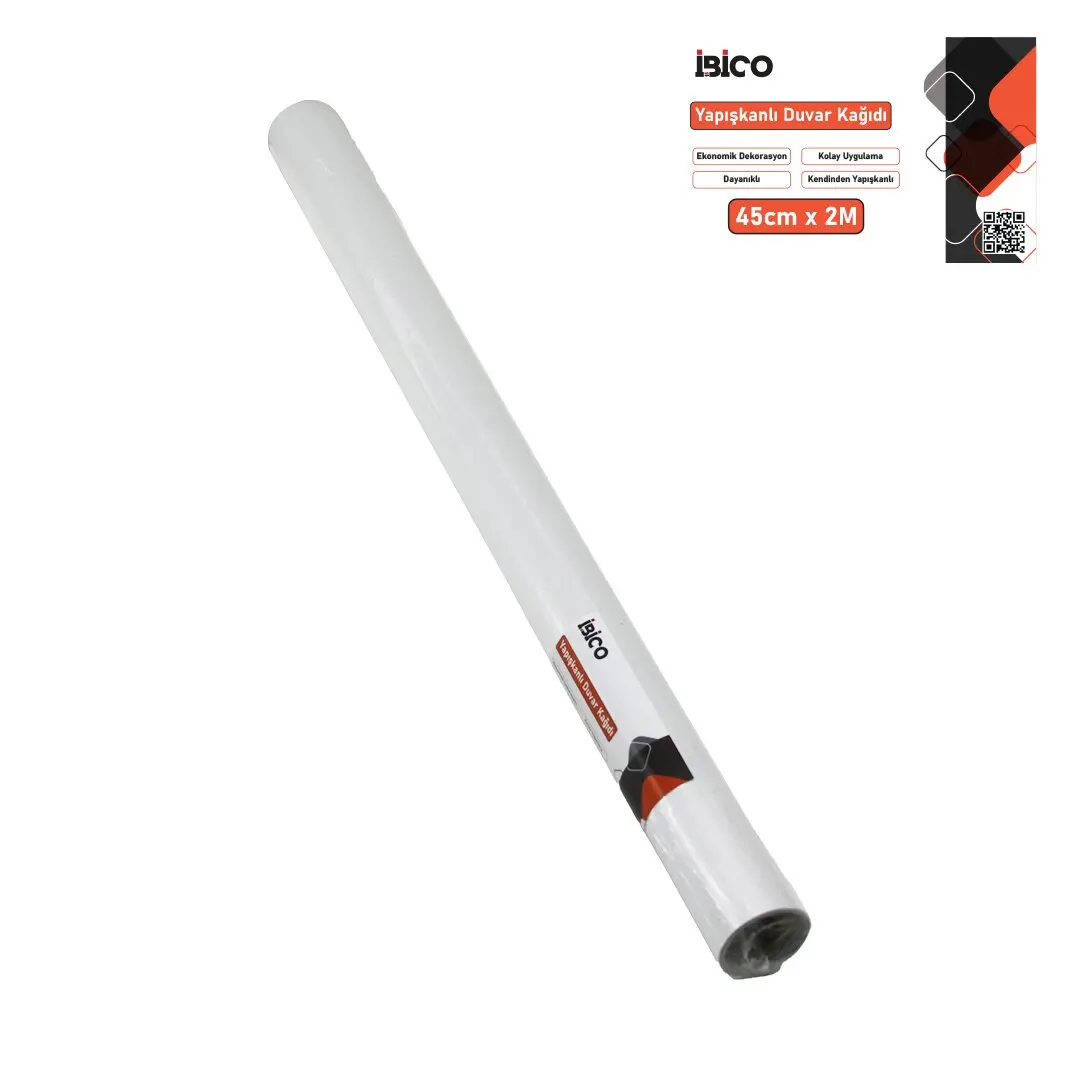 2MT X 45CM BEYAZ SADE TEZGAH ÜSTÜ FOLYO STİCKER - DUVAR KAĞIT KENDİNDEN YAPIŞKANLI - EKO DEKORASYON - DAYANIKLI (4745)