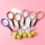 Gerçekçi Tenis Raketi Tasarımlı Şık Anahtarlık Kolye Çanta Süsü Tennis Keychain (4745)-3