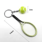 Gerçekçi Tenis Raketi Tasarımlı Şık Anahtarlık Kolye Çanta Süsü Tennis Keychain (4745)-4
