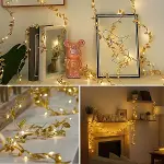 3 Metre Yaldızlı Gold LED Işık – Dekoratif Ortam ve Yılbaşı Aydınlatması (4745)-5
