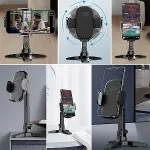 Masaüstü Telefon Standı 360 Derece Dönebilen Başlıklı Ayaklı Telefon Tripodu (4745)-2