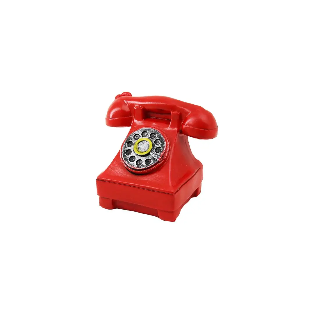 ANKESÖRLÜ TELEFON VİNTAGE DEKORATİF BİBLO 12X7.5CM REÇİNE (4745)