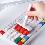 Çok Amaçlı Kırmızı Hassas Fırça Başlıklı  Bilgisayar Laptop Temizleme Fırçası (4745)-2