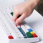 Çok Amaçlı Kırmızı Hassas Fırça Başlıklı  Bilgisayar Laptop Temizleme Fırçası (4745)-3