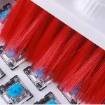 Çok Amaçlı Kırmızı Hassas Fırça Başlıklı  Bilgisayar Laptop Temizleme Fırçası (4745)-5