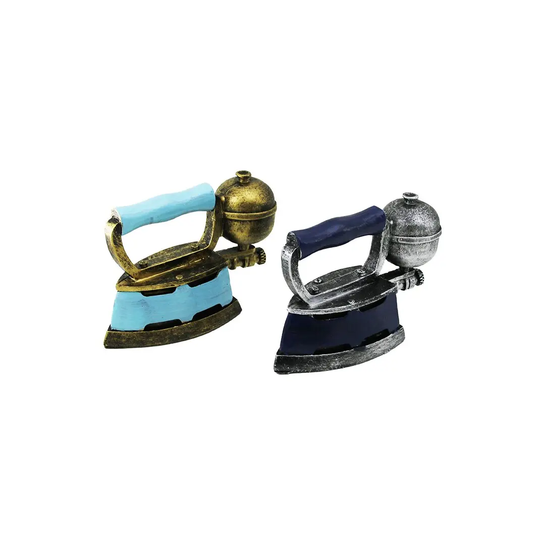 ÜTÜ VİNTAGE DEKORATİF BİBLO - RENKLİ 10.5X11CM REÇİNE (4745)
