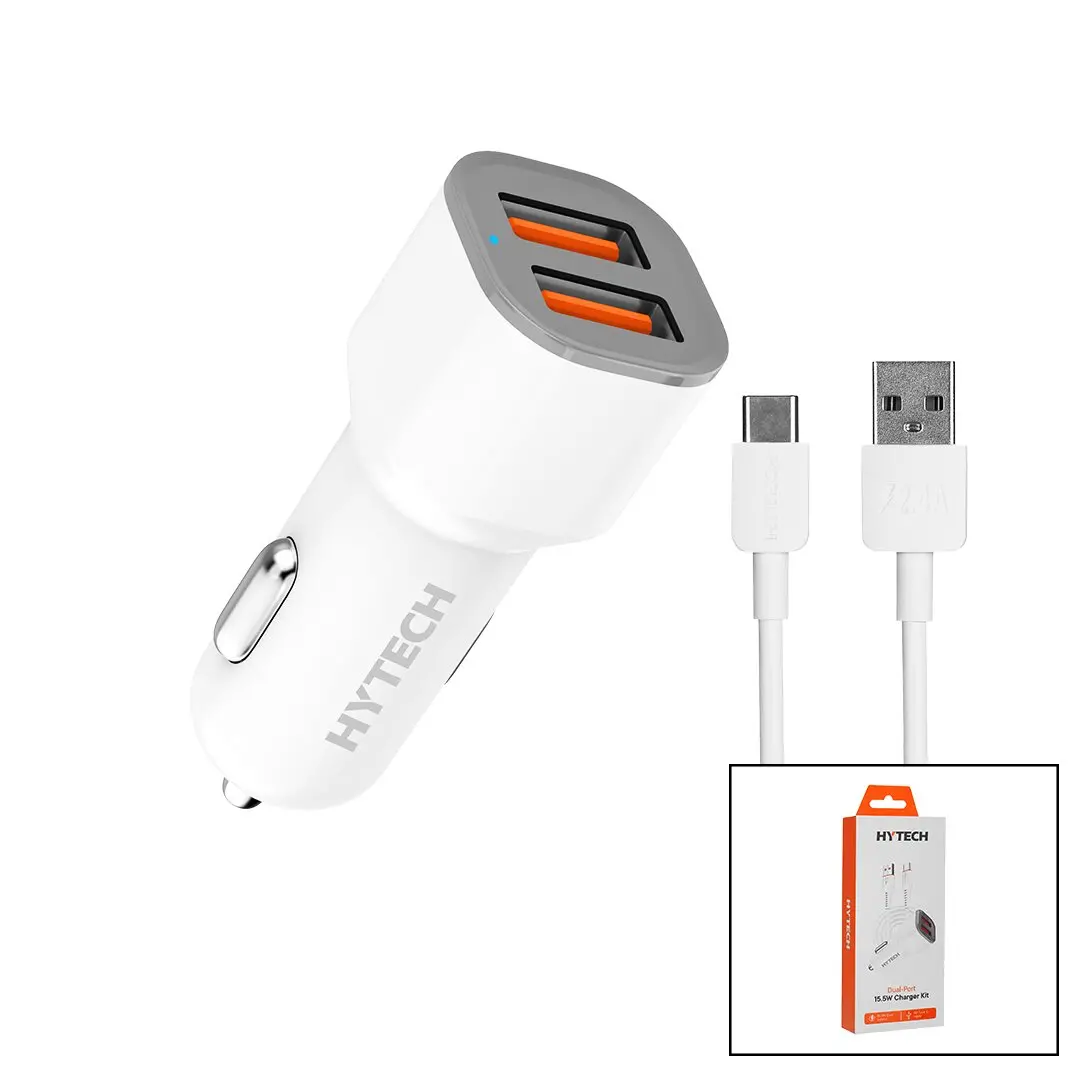 TYPE-C - KABLOLU  OTO - ARAÇ ÇAKMAKLIK ŞARJ BAŞLIK SET  15.5W - 1MT KABLO  HY-X46 (4745)