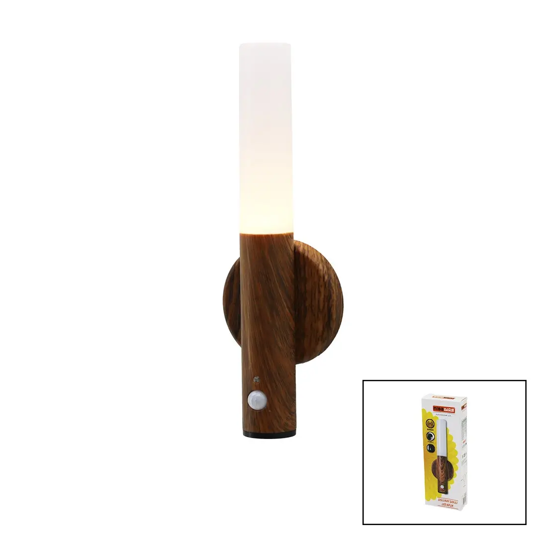 NİSALUCE EAMP-098/1 SENSÖRLÜ=1--3MT TYPE-C ŞARJLI GÜNIŞIĞI LED DOLUNAY LED APLİK LAMBA 1W (4745)