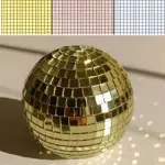 Kare Gold Cam Mozaik Fayans Çıkartmaları El İşi Kare Cam Fayans Kendinden Yapışkanlı Aynalı Dekor Panel 30x30 Cm (4745)-3