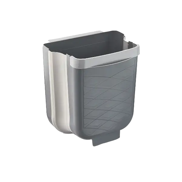GRİ KATLANABİLİR MUTFAK ÇÖP KOVASI 6LT (4745)