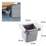 Masa Altı Sürgülü Mini Çöp Kovası (4745)-5