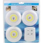 Uzaktan Kumandalı Yapışkanlı Kablosuz Pilli LED 3’lü (4745)-2