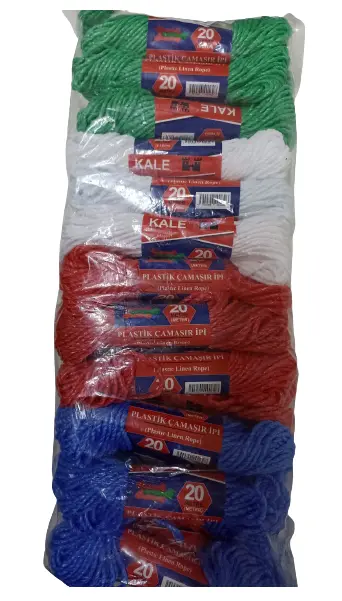 KALE Plastik Çamaşır ipi 20 Metre 24 Adet (4745)