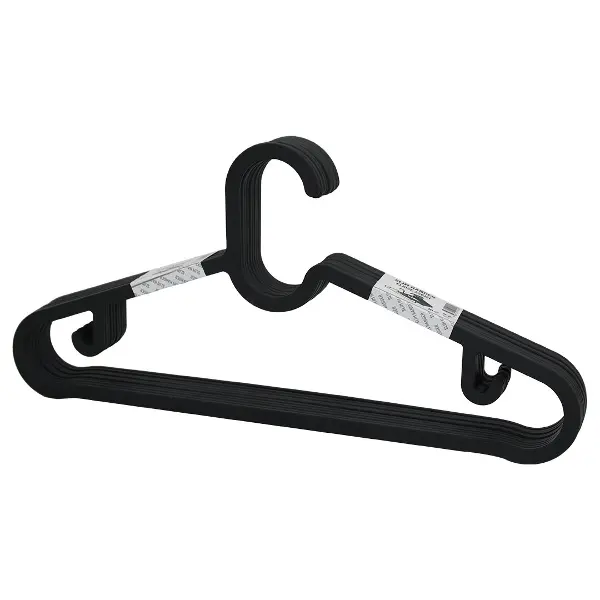 10PCS PLASTİK - ANTRASİT GRİ ELBİSE ASKISI (4745)
