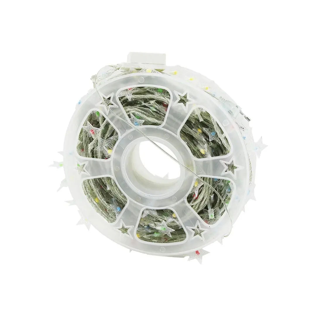 RGB - KAR TANESİ 50MT FİŞLİ FONKSİYONLU ŞERİT LED - DEKOR LAMBA (4745)