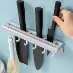 Pratik Çoklu Bıçak Askısı Mutfak Bıçak Düzenleyici Organizer Dayanıklı Bıçaklık (4745)-3