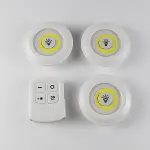 3&amp;apos;lü Uzaktan Kumandalı Pilli Yapışkanlı Kablosuz Led Spot Lambalar (4745)-4