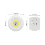 3&amp;apos;lü Uzaktan Kumandalı Pilli Yapışkanlı Kablosuz Led Spot Lambalar (4745)-5