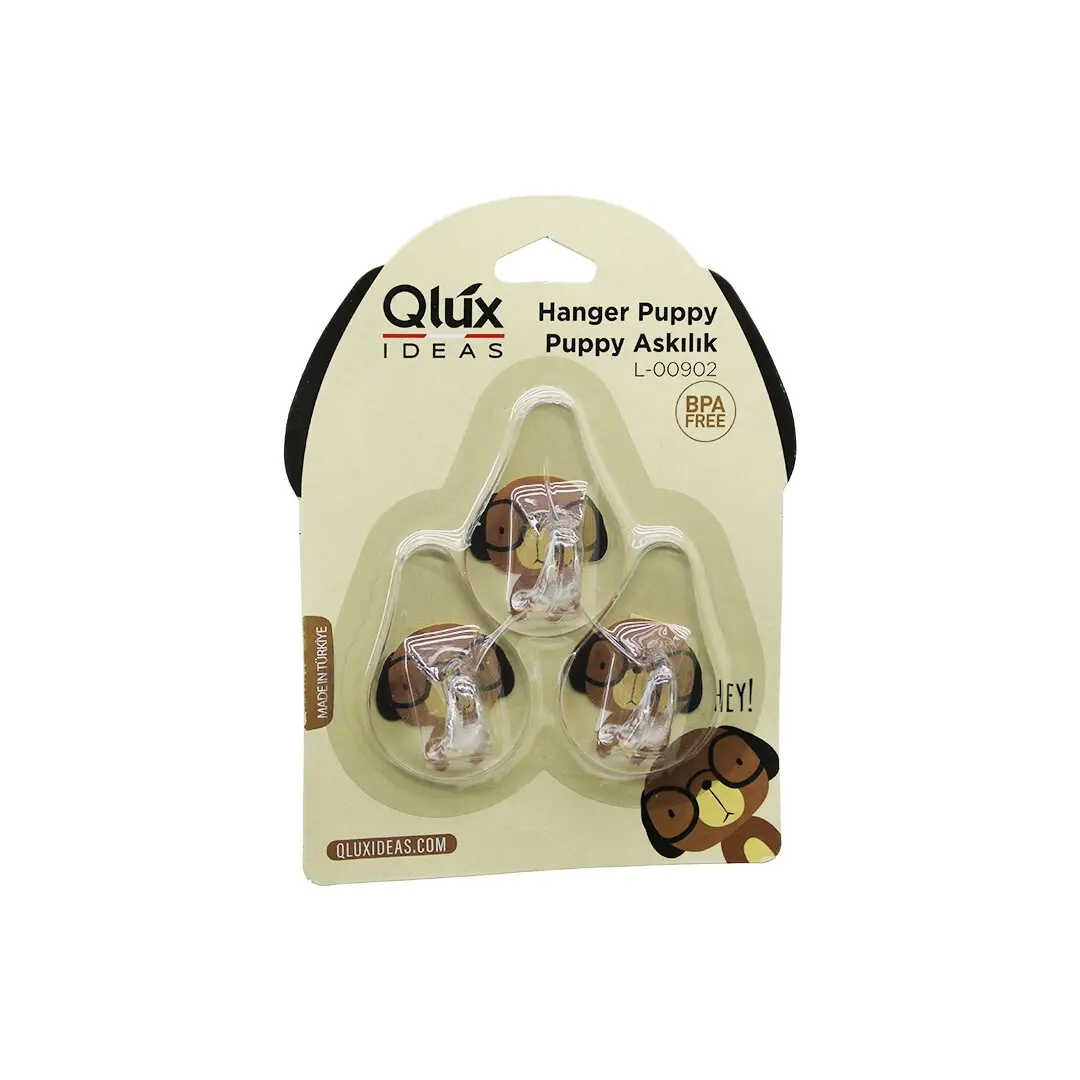 3PCS PUPPY ASKI ŞEFFAF ASKI YAPIŞKANLI MONTAJ (4745)