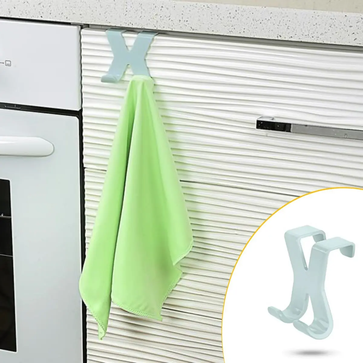 Mutfak Banyo Dolap Kapağına Takılan Meta Havlu Askılığı Aparatı (4745)