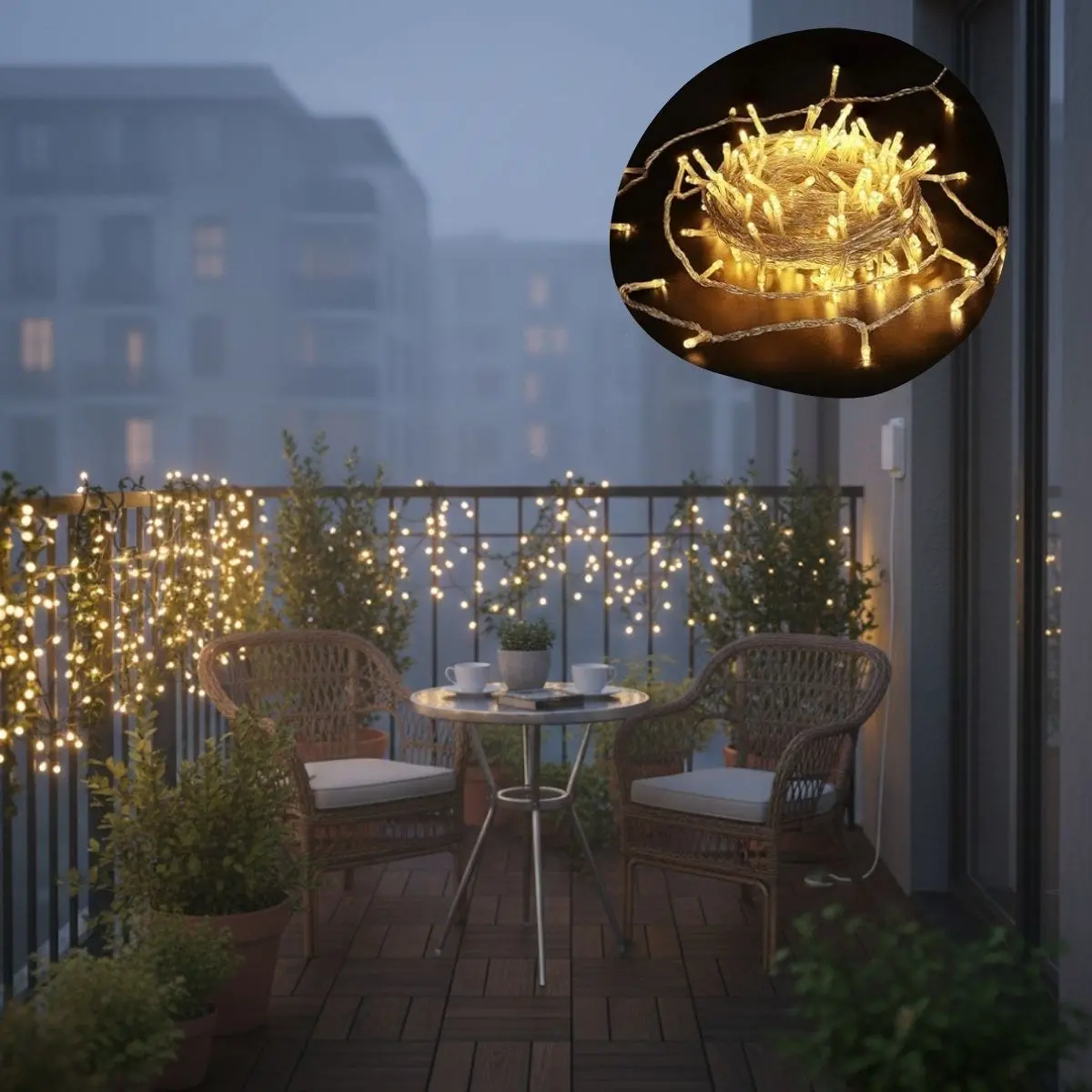 Günışığı Renk 5 Farklı Işık Modlu 10 Metre Eklemeli Dekor Boncuk Model Dekoratif Led (4745)