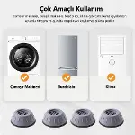 Çamaşır Makinesi Titreşim Önleyici Kaydırmaz Vantuzlu Stoper Set (4745)-2