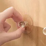 2 Adet Kristal Kendiliğinden Güçlü Yapışkanlı Kulp Askısı Tutma Kolu (4745)-2