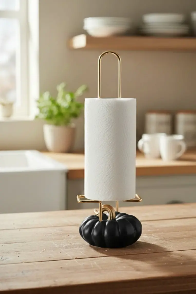 DEKORATİF SİYAH KABAKLI HAVLULUK 34X12 CM (4745)