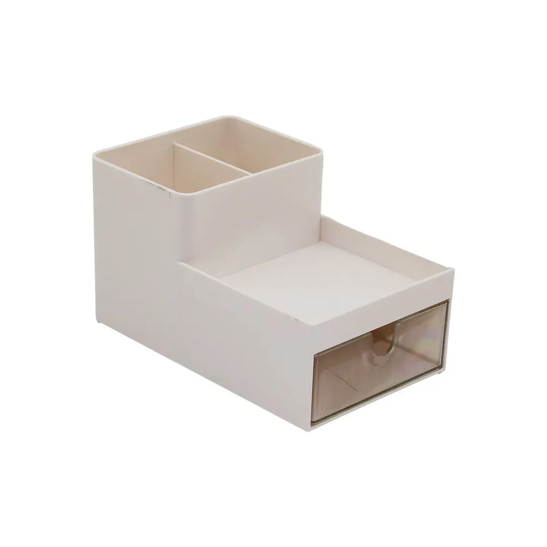 TEK ÇEKMECELİ + 3 BÖLMELİ  PLASTİK MAKYAJ - TAKI ORGANİZER 16X9.5CM - Y: 5--9.5CM (4745)