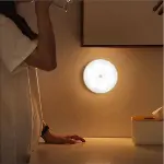 Sensörlü Mıknatıslı Yapışkanlı - Çekmece - Dolap Köşe Aydınlatıcı Kablosuz Şarjlı Led Spot Mutfak Lamba (4745)-4