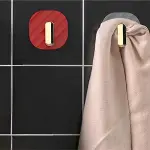 2li Yapışkanlı Retro Askılık Dolap Kapak Kulpu Kırmızı (4745)-3