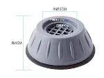 Çamaşır Makinesi Titreşim Engelleyici Stoper GRİ 4 lü Set (4745)-4