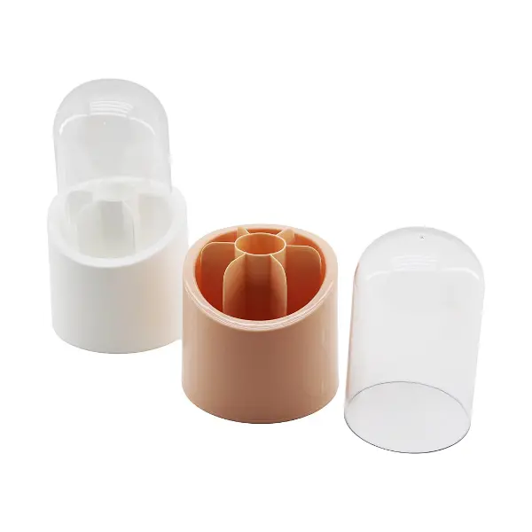 ELİS 7 BÖLMELİ KAPSÜL ORGANİZER PLASTİK HAZNE - KRİSTAL MİKA FANUS KAPAK (4745)