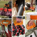 Ergonomik Poşet Taşıma Aparatı – Ağır Yük Taşıyıcı Tutacak, Elden Kesme Yapmayan Kolay Taşıma Kancası, Market ve Alışveriş Çantası Taşıyıcısı (4745)-4