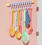 10 Kancalı Raylı Mutfak ve Banyo Düzenleyici Askı 30 cm (4745)-5