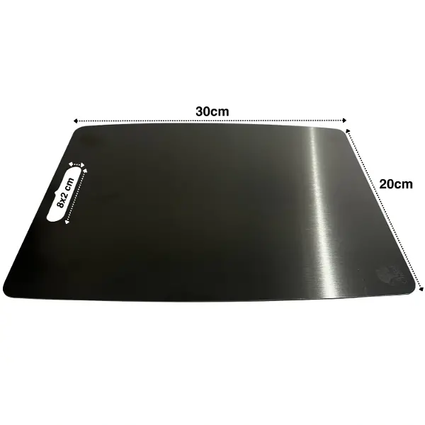 Paslanmaz Çelik Kesme Tahtası  20X30 cm Mutfak Sebze Et Kesme Tahtası Doğrama Tahtası Mutfak Aksesuarları (4745)