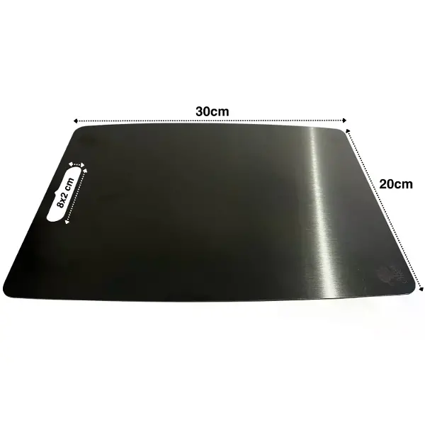 Paslanmaz Çelik Kesme Tahtası  20X30 cm Mutfak Sebze Et Kesme Tahtası Doğrama Tahtası Mutfak Aksesuarları (4745)