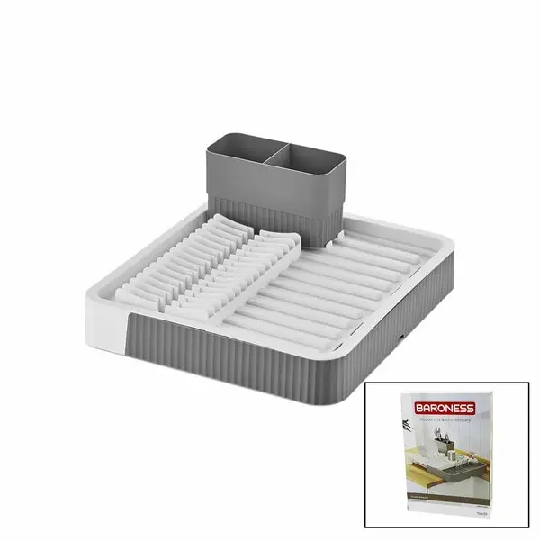 SÜRGÜLÜ  BULAŞIKLIK PLASTİK  32.5CM X 35.5CM - 51.5 X 35.5CM - GRİ RENK (4745)
